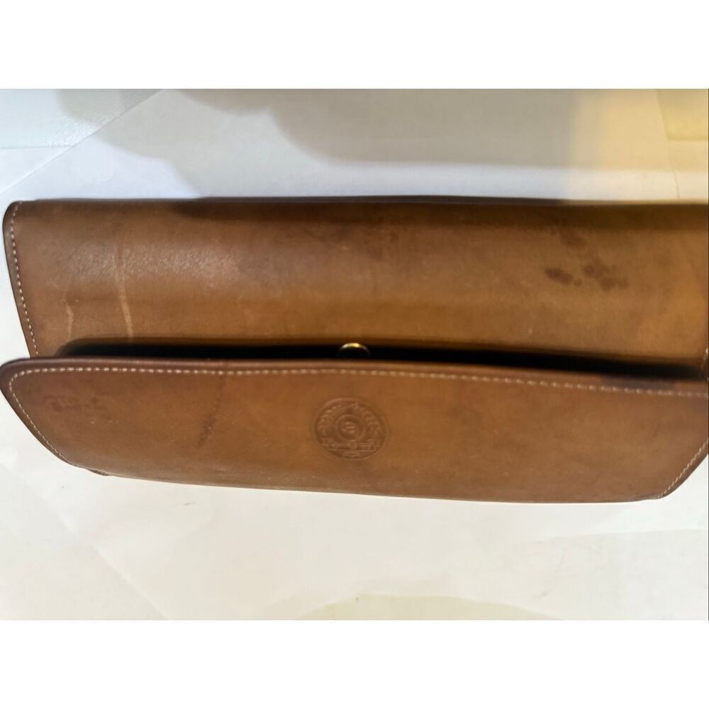 La Garde Crafted By Rolfs Genuine Leather Snap Fold Over Wallet Purse Tan